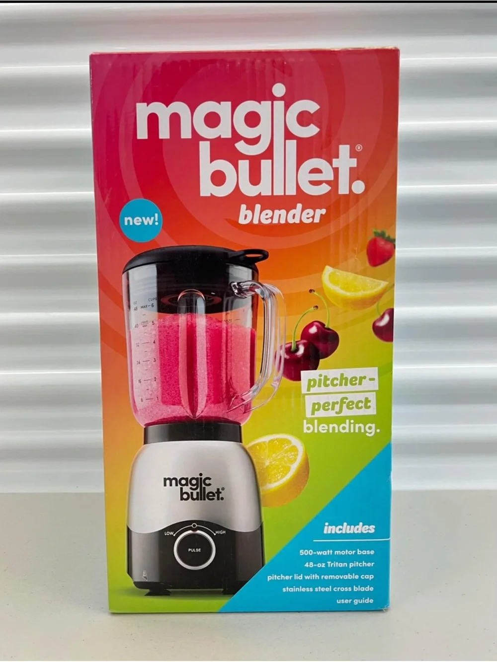 Magic Bullet Countertop Blender 500 Watt Motor Base - New